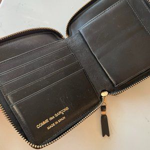 Comme des Garcons Leather Zip-Around Wallet